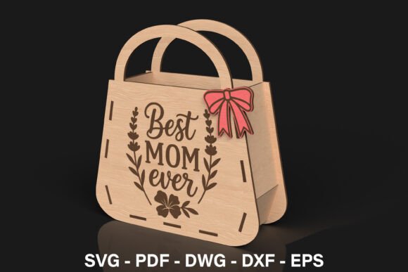 Best Mom Ever Gift Bag SVG