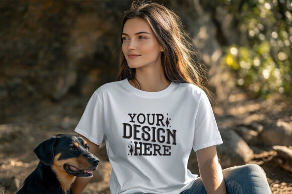 Dog Mom T-shirt Mockups