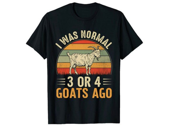 Funny Vintage Goat Lover T-Shirt Design