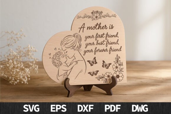 Laser Cut Mom Plaque Laser Cut