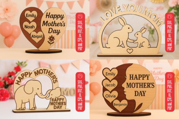 Laser Cut Mother's Day Stand SVG Bundle: A Designer's Take
