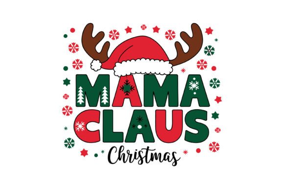 Mama Claus Christmas Reindeer Hat