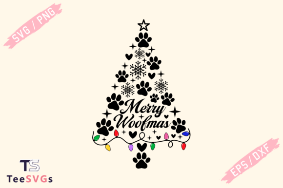 Merry Woofmas SVG: Christmas Dog Mom SVG