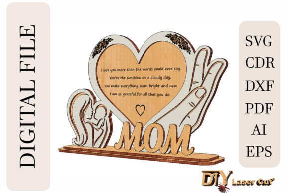 Mother's Day Heart Gift Laser Cut SVG: A Designer's Review