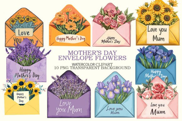 Mothers Day Love You Mom Envelope Flower Review