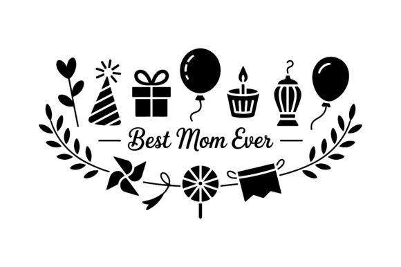 Mother’s Day Party Celebration Icons