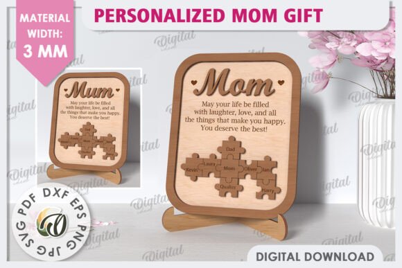 Personalized Mom Gift Laser Cut Design: A Designer’s Review