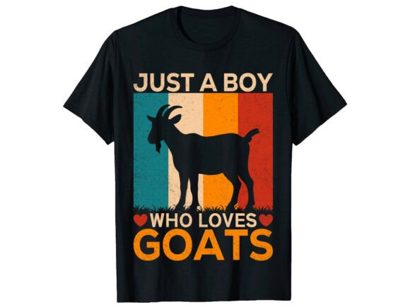 Retro Silhouette Goat Lover T-Shirt