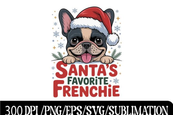 Santa's Favorite Frenchie Design