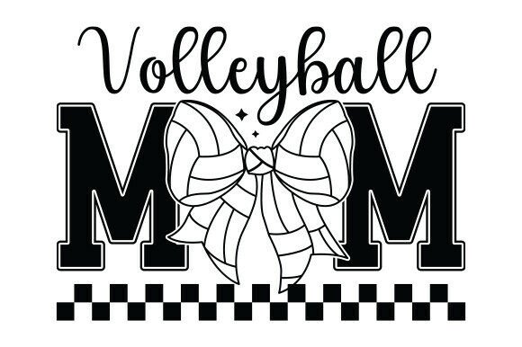 Volleyball Mom SVG PNG, Volleyball Svg