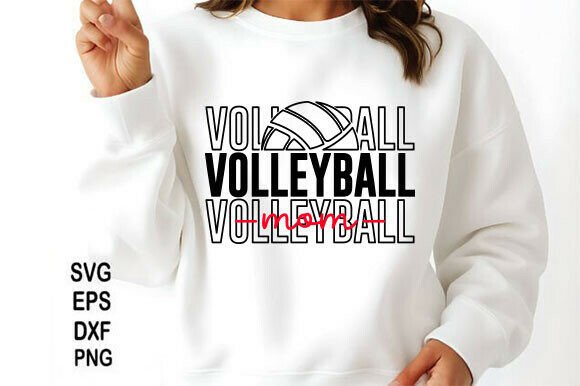 Volleyball Mom SVG, Volleyball PNG